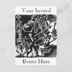 Invitation de la bande de Skeleton