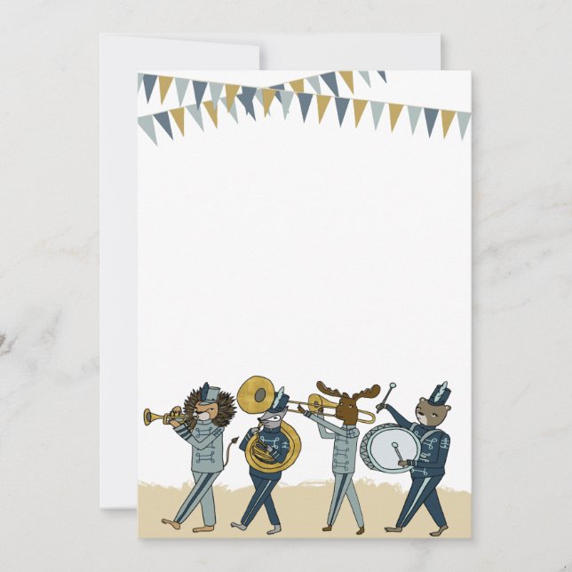 Invitation de la bande marching de la fête d'anniv (Devant)