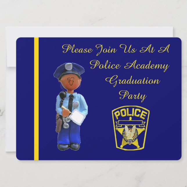 Invitation de la Black Police Academy Graduation P (Devant)
