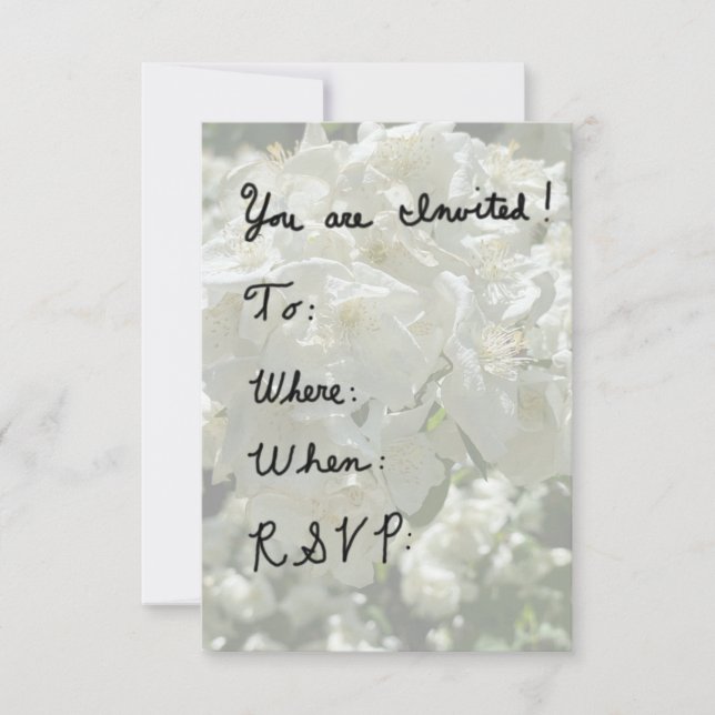 Invitation de la carte de réponse (Devant)