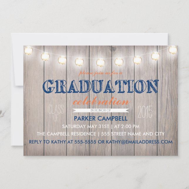 Invitation de la cérémonie de remise des diplômes  (Devant)