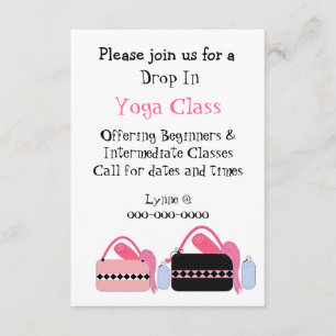 Invitation de la classe Yoga