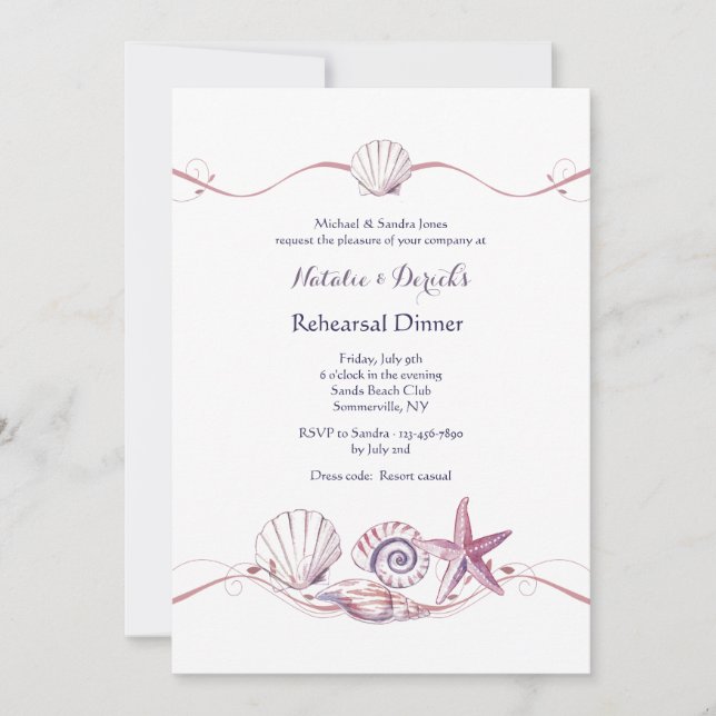 Invitation de la collection Shell (Devant)