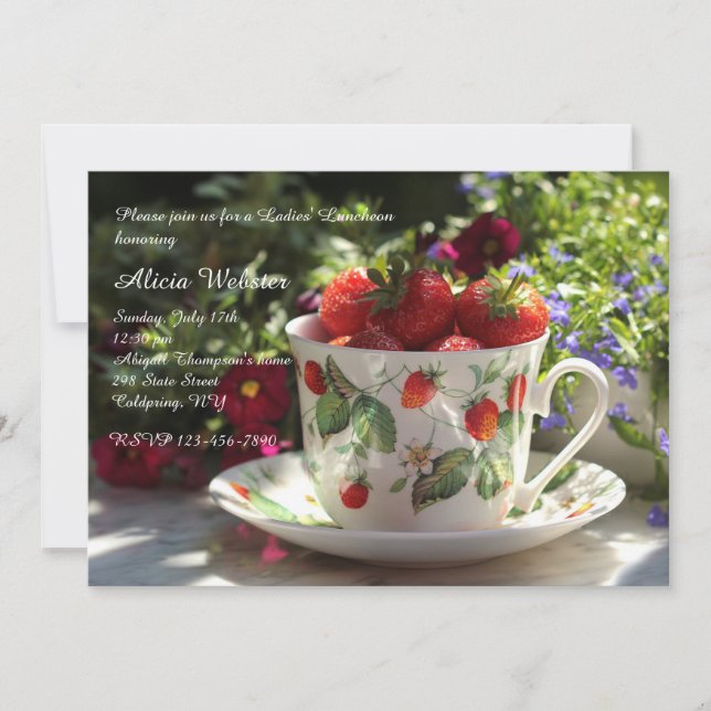 Invitation de la coupe des fraises (Devant)