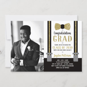 Invitation de la Cravate de la Bow Graduation Part