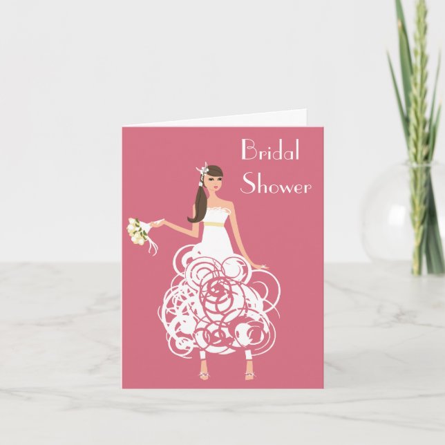 Invitation de la douche nuptiale (Devant)