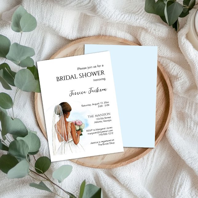 Invitation de la douche nuptiale africaine américa (Créateur téléchargé)