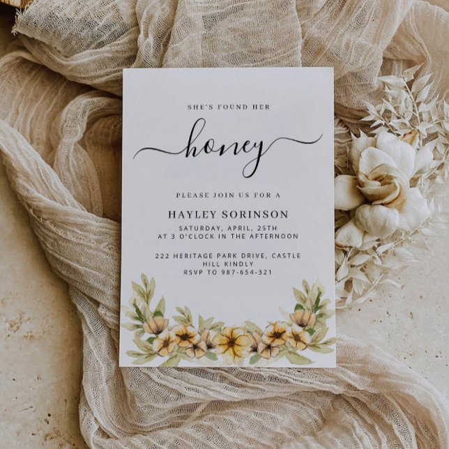 Invitation de la douche nuptiale d'abeilles, Invit (Bee Bridal Shower Invitation, Honey Bee Invitation)