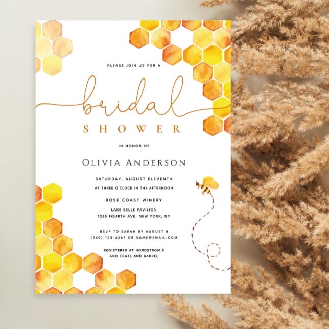Invitation de la douche nuptiale de miel Bumble Be (Créateur téléchargé)