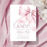 Invitation de la douche nuptiale de noeud en bois 