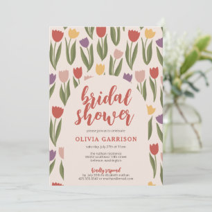 Invitation de la douche nuptiale des tulipes