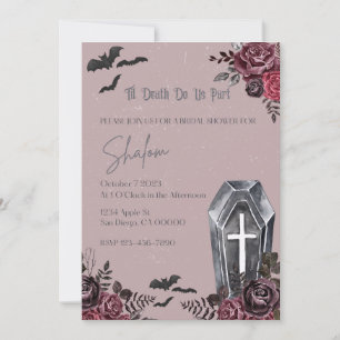 Invitation de la douche nuptiale d'Halloween