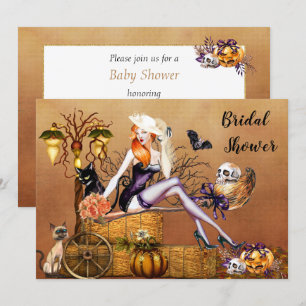 Invitation de la douche nuptiale d'Halloween