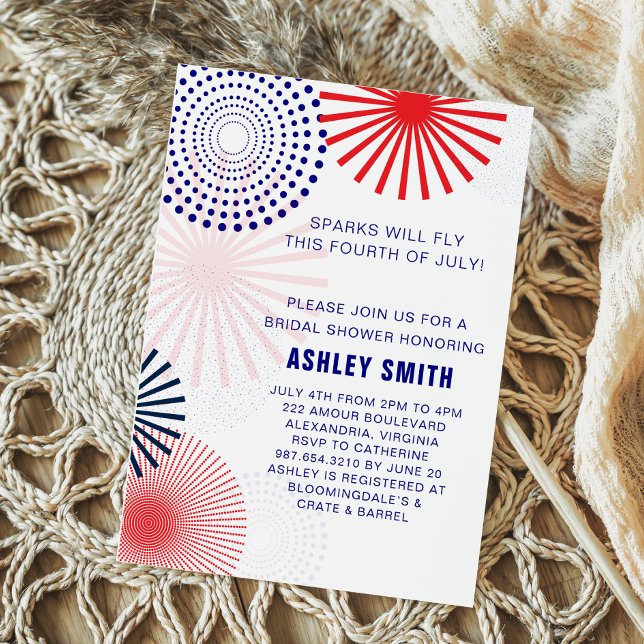 Invitation de la douche nuptiale du 4 juillet (Créateur téléchargé)