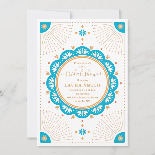 Invitation de la douche nuptiale du sud-ouest de P (Devant)