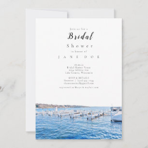 Invitation de la douche nuptiale du Wisconsin Lake