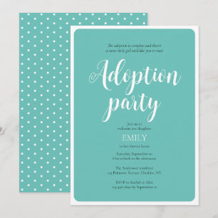 Invitation de la Faire-part d'adoption