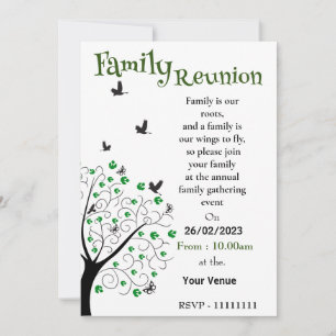 Invitation de la famille Reuion