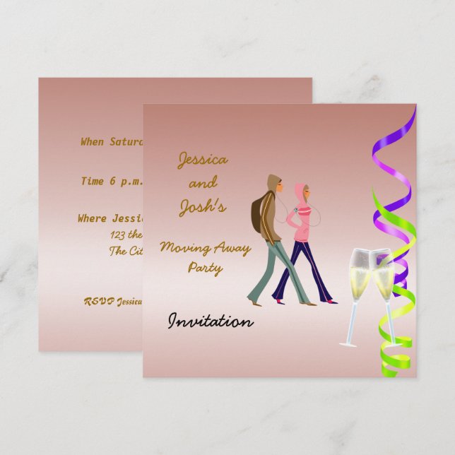 Invitation de la fête (Devant / Derrière)