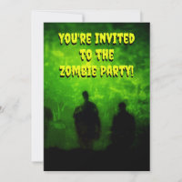 Invitation de la fête à thème Zombie