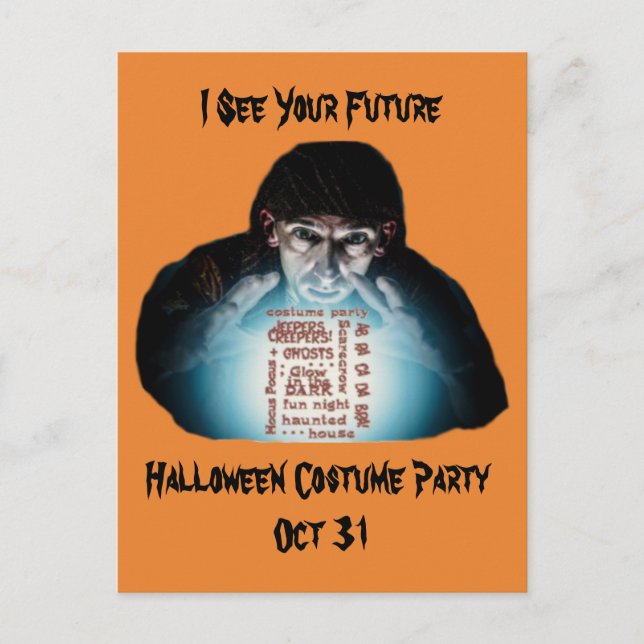 Invitation de la fête costumée d'Halloween 31 oct (Devant)