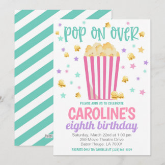 Invitation de la fête d'anniversaire