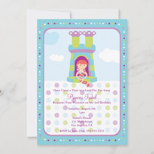 Invitation de la fête d'anniversaire de la Cute Ra (Devant)