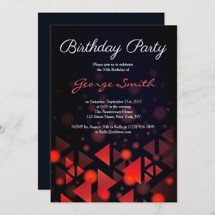 Invitation de la fête d'anniversaire de la vieille