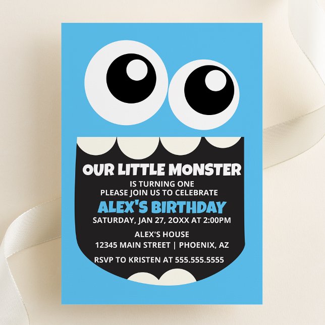 Invitation de la fête d'anniversaire de Little Mon (Créateur téléchargé)