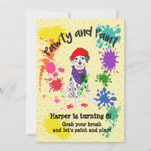 Invitation de la fête d'anniversaire du joli chien