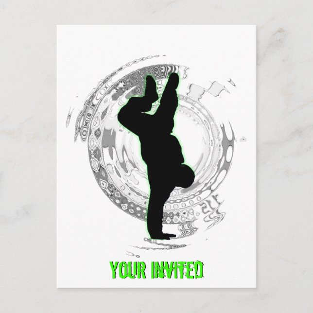 Invitation de la fête de Bboy (Devant)