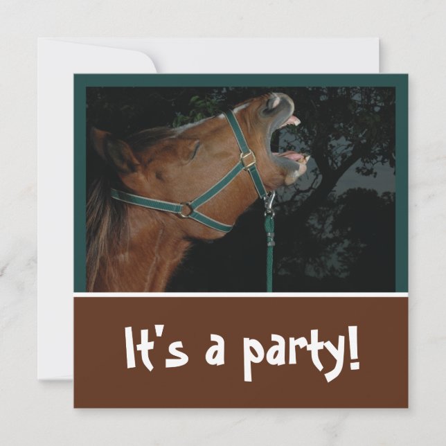Invitation de la fête de brayage de cheval (Devant)