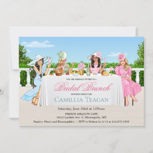 Invitation de la fête de brunch nuptiale