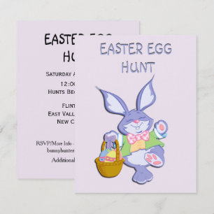 Invitation de la fête de chasse aux oeufs de Pâque