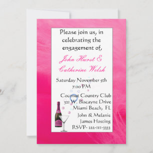 Invitation de la fête de fiançailles