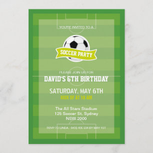 Invitation de la Fête de Football