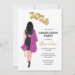 Invitation de la fête de graduation