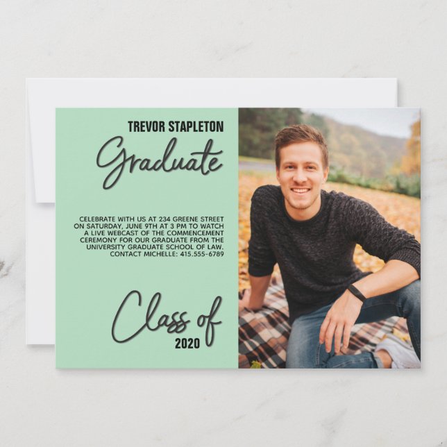 Invitation de la fête de graduation 2022 (Devant)