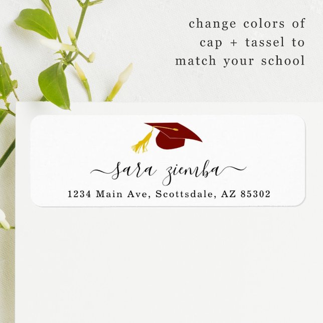 Invitation de la fête de graduation / adresse de F (Créateur téléchargé)