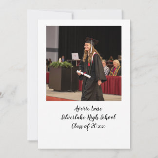 Invitation de la fête de graduation avec Arch Phot