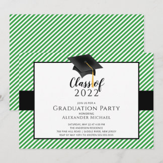 Invitation de la fête de graduation de Casquette m