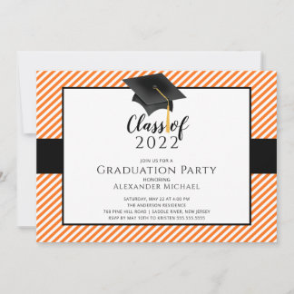 Invitation de la fête de graduation de Casquette m