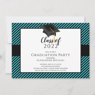 Invitation de la fête de graduation de Casquette m