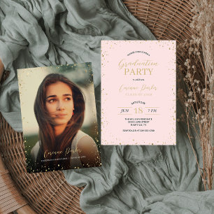 Invitation de la fête de graduation de Glitz moder