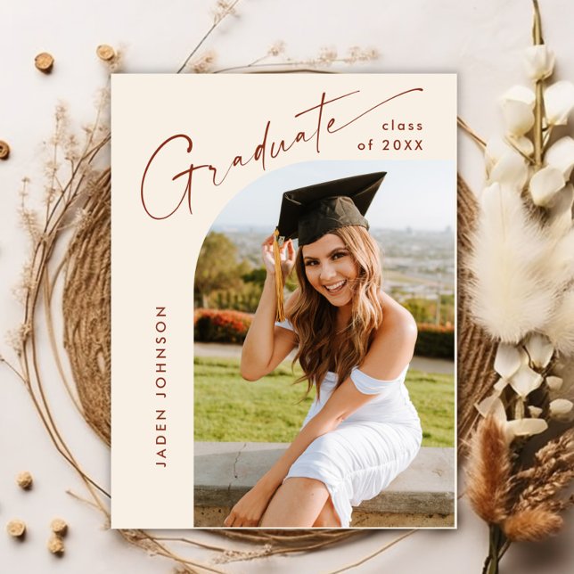 Invitation de la fête de graduation de la photo mo (Créateur téléchargé)