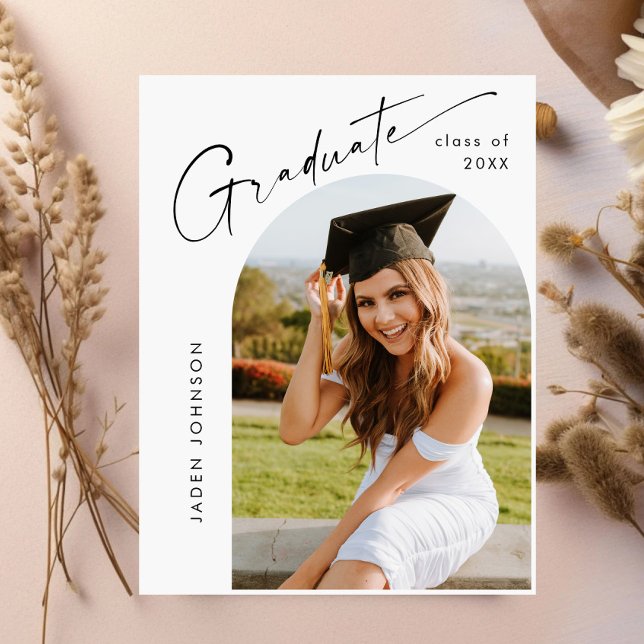 Invitation de la fête de graduation de la photo mo (Créateur téléchargé)