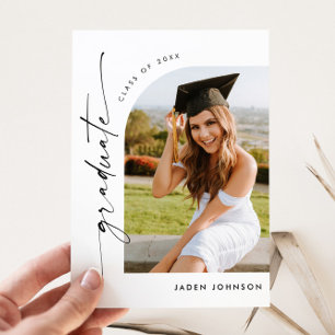 Invitation de la fête de graduation de la photo mo