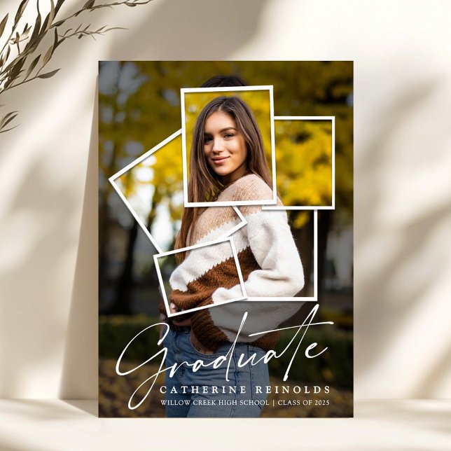 Invitation de la fête de graduation de la photo mo (Créateur téléchargé)