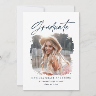 Invitation de la fête de graduation de la typograp