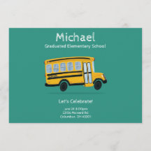 Invitation de la fête de graduation de l'enfant - 